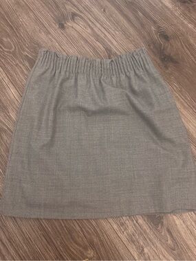 J. Crew Gray Elastic-Waist Mini Skirt